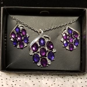 Avon 2pc Purple Necklace set